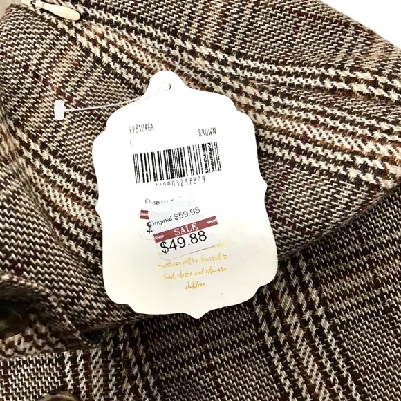 Altar’d State Skort Plaid Brown Houndstooth Lined - Picture 11 of 13